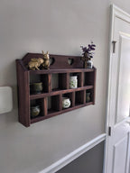 Handmade Heart Cutout Trinket Shelf | Vintage-Inspired Wood Display